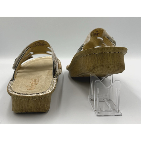 Alegria Venice Sandals Women's Size 9 (39) Gold Your Own Way Leather Comfort NIB - Picture 5 of 11
